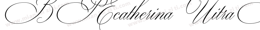 BP Ecatherina UitraBold字体转换